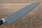 加藤 義實 VG10 大馬士革紋 牛刀 日本刀 210mm 黑合成木握把 - 清助刃物