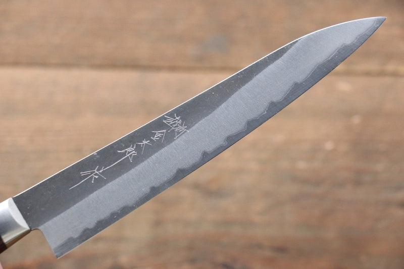 加藤 義實 超級青鋼 黑打 多用途小刀  150mm 合成木握把 - 清助刃物