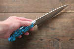 佐治 武士 SRS13 鎚目 多用途小刀 日本刀 135mm 藍土耳其石（野村型） 握把 - 清助刃物