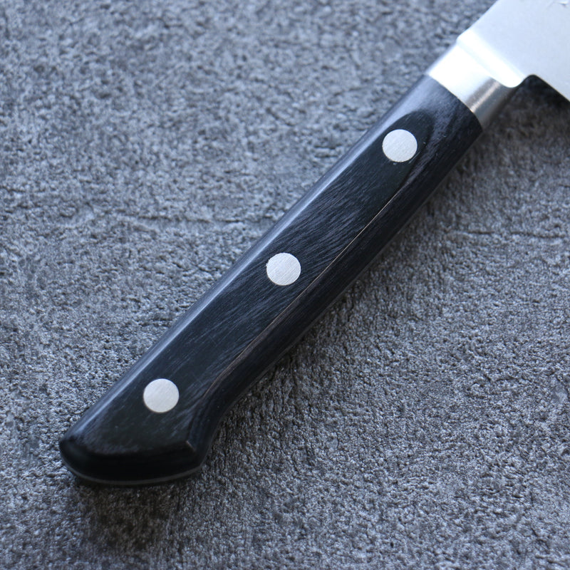 清助 VG10 大馬士革紋 多用途小刀 日本刀 80mm 黑合成木 握把 - 清助刃物