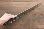 堺 孝行 日本鋼 筋引 日本刀 210mm 合成木握把 - 清助刃物