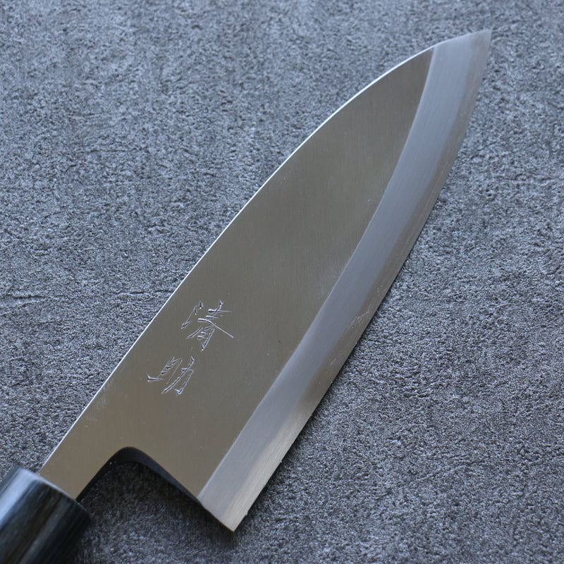 清助 青鋼 霞研 出刃 日本刀 165mm 紫檀木 握把 - 清助刃物