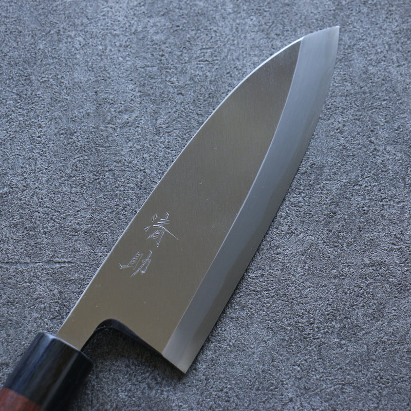 清助 青鋼 霞研 出刃 日本刀 180mm 紫檀木 握把 - 清助刃物