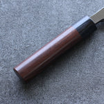 清助 青鋼 霞研 出刃 日本刀 180mm 紫檀木 握把 - 清助刃物