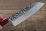 黑崎 優 樹冰 R2/SG2 鎚目 三德刀  165mm 紫檀木（口輪：紅合成木） 握把 - 清助刃物