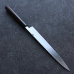 清助 白鋼 霞研 柳刃 日本刀 270mm 紫檀木 握把 - 清助刃物