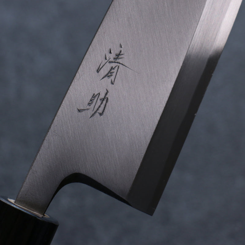 清助 白鋼 霞研 出刃 日本刀 180mm 紫檀木 握把 - 清助刃物
