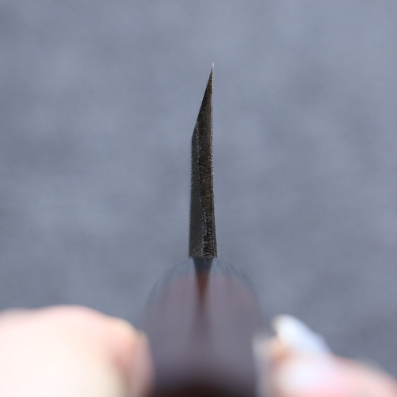 清助 白鋼 霞研 出刃 日本刀 165mm 紫檀木 握把 - 清助刃物