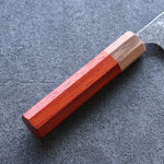 加藤 義實 VG10 大馬士革紋 文化刀 日本刀 170mm 紅花梨木 握把 - 清助刃物