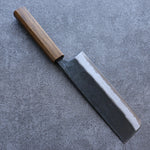 進藤 恭平 青鋼 黑打 菜切 日本刀 170mm 櫟木漆塗 握把 - 清助刃物