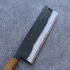 進藤 恭平 青鋼 黑打 菜切 日本刀 170mm 櫟木漆塗 握把 - 清助刃物