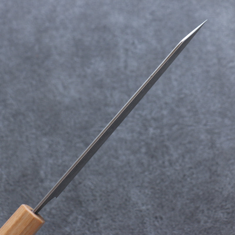 加藤 義實 R2/SG2 大馬士革紋 文化刀 日本刀 170mm 宏都拉斯紫檀木 握把 - 清助刃物