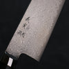 加藤 義實 VG10 大馬士革紋 打磨處理 牛刀 日本刀 210mm 紫合成木 握把 - 清助刃物