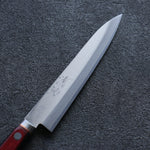 清助 超級青鋼 打磨處理 多用途小刀  145mm 紅黑合成木 握把 - 清助刃物