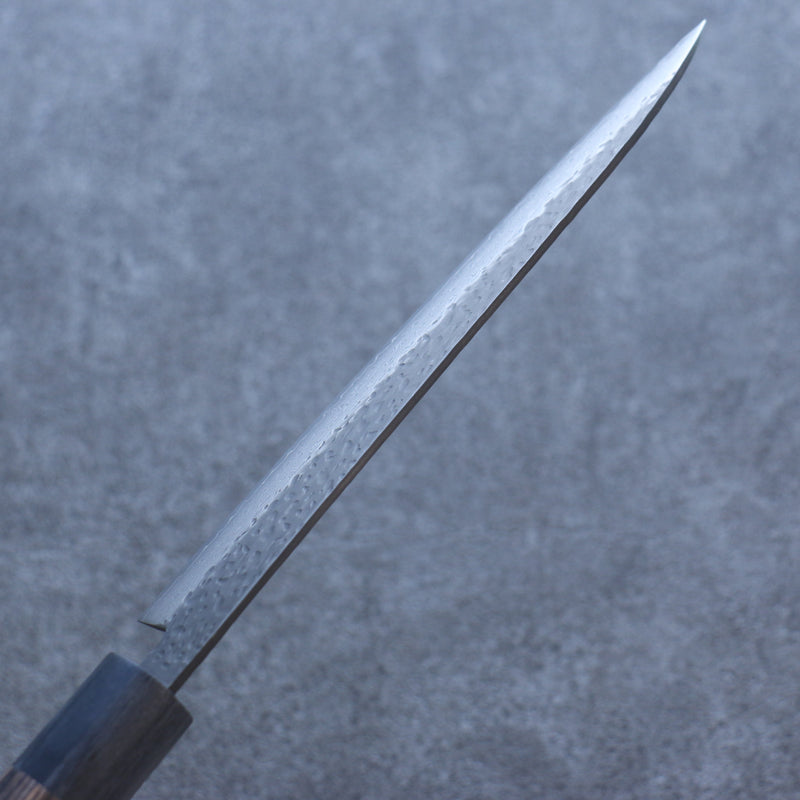 志津匠 玄 VG10 鎚目 黑打 牛刀 日本刀 180mm 茶色合成木 握把 - 清助刃物