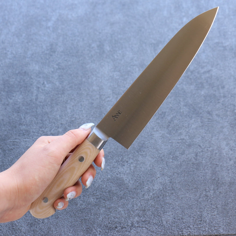 ANNE 日本鋼 牛刀 日本刀 180mm 米卡塔（樹脂複合材料） 握把 - 清助刃物