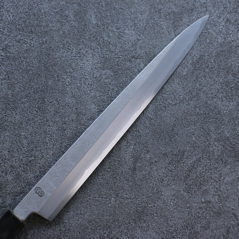 菊月 白鋼二號 梨地 柳刃 日本刀 300mm 木蘭 握把 - 清助刃物