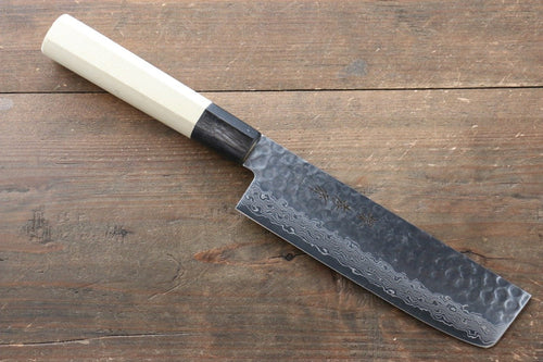 堺 孝行 AUS10 45層大馬士革紋 菜切  160mm 木蘭握把 - 清助刃物