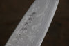 北岡 英雄 白鋼二號 大馬士革紋 出刃  150mm 紫檀木握把 - 清助刃物