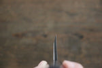 北岡 英雄 白鋼二號 大馬士革紋 出刃  150mm 紫檀木握把 - 清助刃物