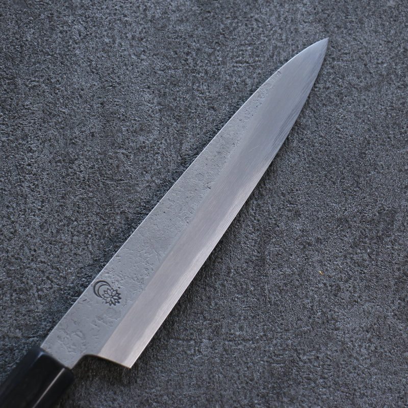 菊月 白鋼二號 梨地 多用途小刀 日本刀 150mm 木蘭 握把 - 清助刃物