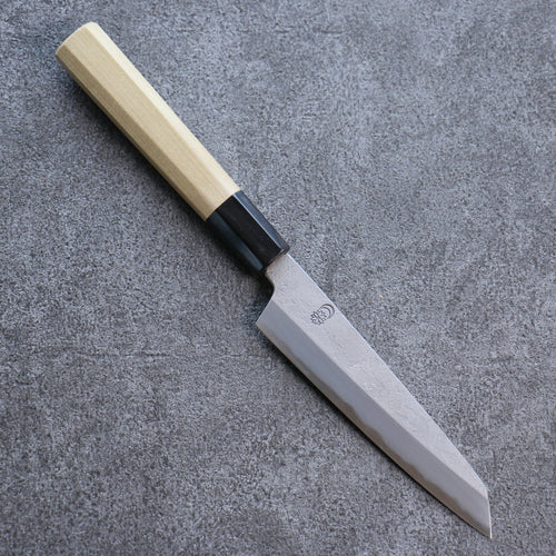 菊月 白鋼二號 梨地 切付多用途小刀  135mm 木蘭 握把 - 清助刃物