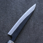 山本 直 白鋼二號 黑打 多用途小刀 日本刀 135mm 櫻桃木 握把 - 清助刃物