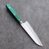 堺 菊守 青鋼一號 小三德刀 日本刀 140mm 合成木（綠色） 握把 - 清助刃物
