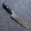 清助 AUS10 45層大馬士革紋 牛刀 日本刀 180mm 黑合成木 握把 - 清助刃物