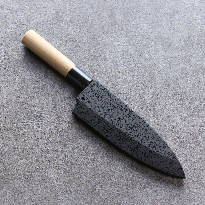 黑石目圖樣 木蘭 鞘 150mm 出刃用 附合成木安全栓 Kaneko - 清助刃物