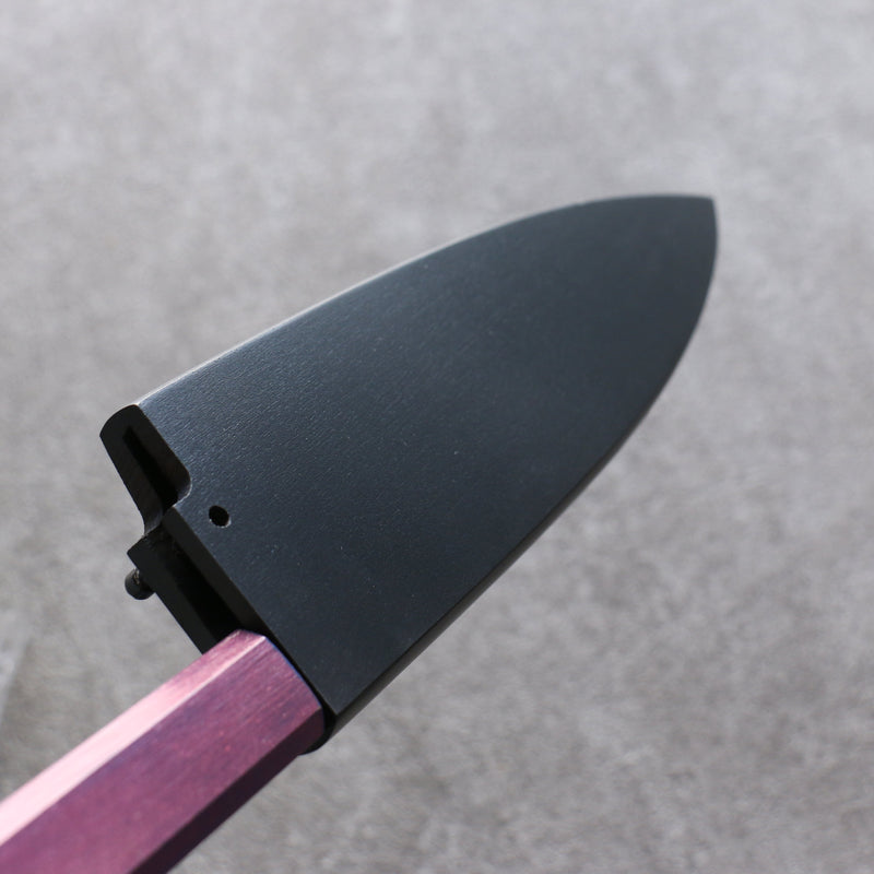 黑 木蘭 鞘 180mm 出刃用 附合成木安全栓  Kaneko - 清助刃物