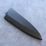 黑 木蘭 鞘 195mm 出刃用 附合成木安全栓  Kaneko - 清助刃物