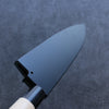 黑 木蘭 鞘 225mm 出刃用 附合成木安全栓 Kaneko - 清助刃物