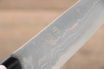野村 白鋼二號 大馬士革紋 牛刀  120mm 米卡塔（樹脂複合材料）握把 - 清助刃物