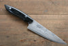 野村 白鋼二號 大馬士革紋 牛刀  150mm 米卡塔（樹脂複合材料）握把 - 清助刃物