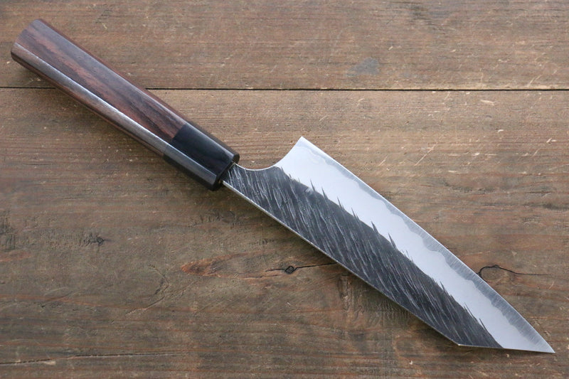 黑崎 優 風神 超級青鋼 鎚目 文化刀  165mm 紫檀木 握把 - 清助刃物
