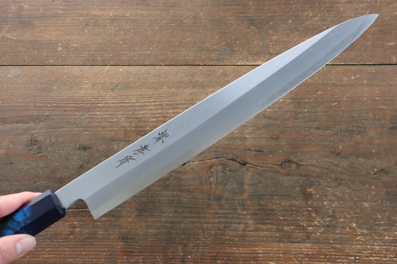 堺 孝行 七色 INOX 鉬鋼 柳刃 日本刀 270mm ABS 樹脂（群青玳瑁）握把 - 清助刃物