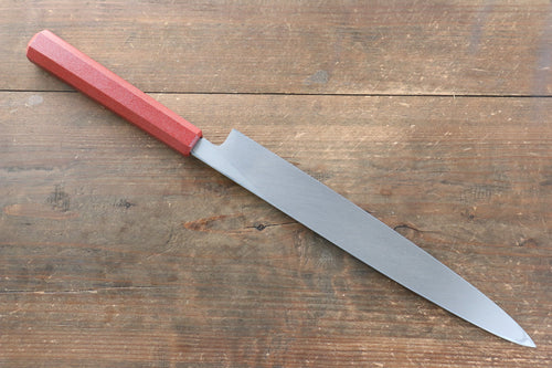 堺 孝行 七色 INOX 鉬鋼 柳刃 日本刀 270mm ABS 樹脂（紅色珠光）握把 - 清助刃物