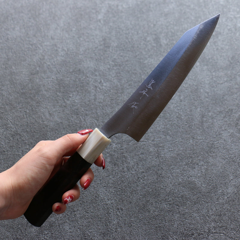 黑崎 優 新月光 VG-XEOS 文化刀 日本刀 165mm 黑檀 握把 - 清助刃物