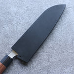 黑 木蘭 鞘 165mm 三德刀用 附合成木安全栓 Kaneko - 清助刃物
