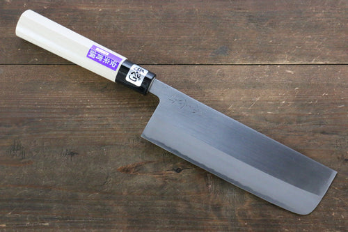 兼常 青鋼二號 打磨處理 菜切 日本刀 165mm 木蘭 握把 - 清助刃物