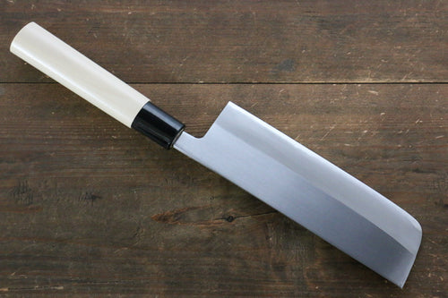 兼常 青鋼二號 打磨處理 菜切 日本刀 165mm 木蘭 握把 - 清助刃物