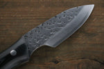 佐治 武士 超級青鋼 獵刀 日本刀 85mm 黑米卡塔（樹脂複合材料） 握把 - 清助刃物