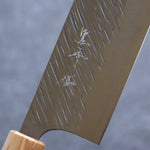 黑崎 優 風神 SPG2 鎚目 菜切 日本刀 165mm 橄欖樹（口輪：土耳其石環型設計） 握把 - 清助刃物
