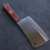 清助 不鏽鋼 剁刀  170mm 茶色合成木 握把 - 清助刃物