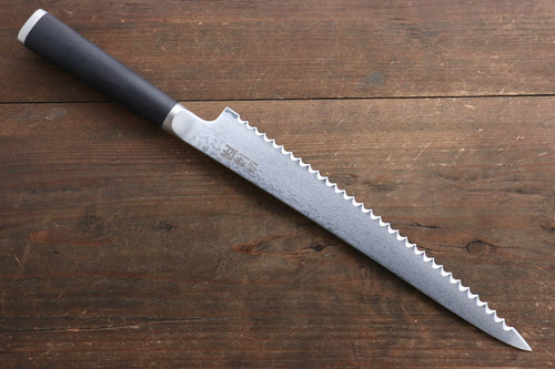 志津匠 都 AUS8 33層大馬士革紋 麵包刀 日本刀 240mm - 清助刃物