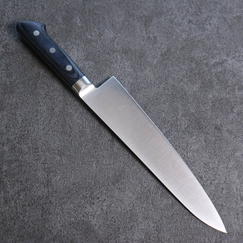 清助 青天 鉬鋼（MOL） 牛刀 210mm 深藍色合成木 握把 附刀鞘 - 清助刃物
