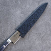 清助 青天 鉬鋼（MOL） 多用途小刀 150mm 深藍色合成木 握把 附刀鞘 - 清助刃物
