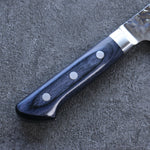 清助 青槌 AUS10 鎚目 切付三德刀 日本刀 195mm 深藍色合成木 握把 - 清助刃物