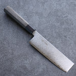 清助 VG10 大馬士革紋 菜切 日本刀 180mm 灰色合成木 握把 - 清助刃物